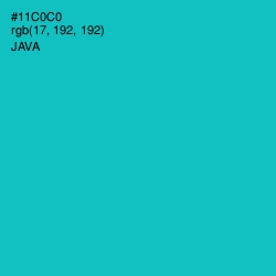 #11C0C0 - Java Color Image