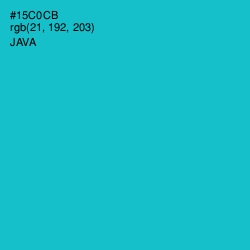 #15C0CB - Java Color Image