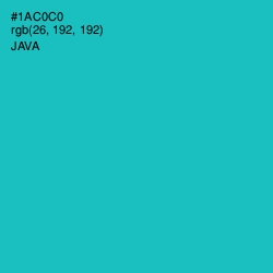 #1AC0C0 - Java Color Image