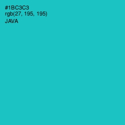 #1BC3C3 - Java Color Image