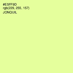 #E5FF9D - Jonquil Color Image