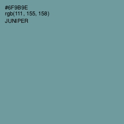 #6F9B9E - Juniper Color Image