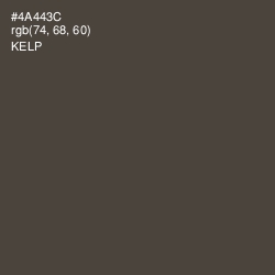 #4A443C - Kelp Color Image