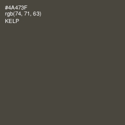 #4A473F - Kelp Color Image