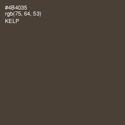 #4B4035 - Kelp Color Image