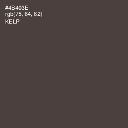 #4B403E - Kelp Color Image
