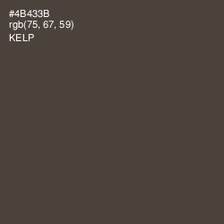 #4B433B - Kelp Color Image