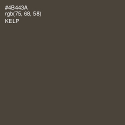 #4B443A - Kelp Color Image