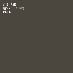 #4B473E - Kelp Color Image