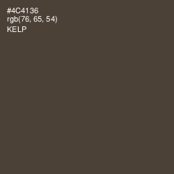 #4C4136 - Kelp Color Image