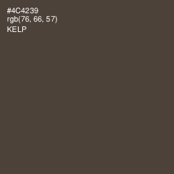 #4C4239 - Kelp Color Image