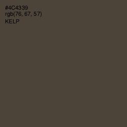 #4C4339 - Kelp Color Image