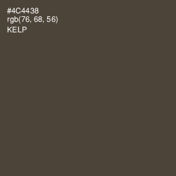 #4C4438 - Kelp Color Image
