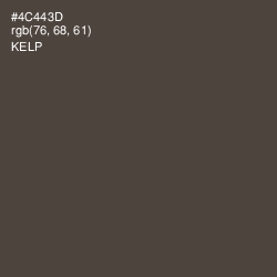 #4C443D - Kelp Color Image