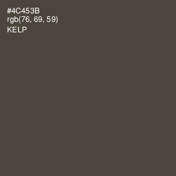 #4C453B - Kelp Color Image