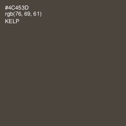 #4C453D - Kelp Color Image