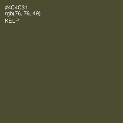 #4C4C31 - Kelp Color Image