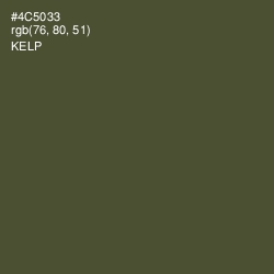 #4C5033 - Kelp Color Image