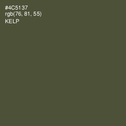 #4C5137 - Kelp Color Image