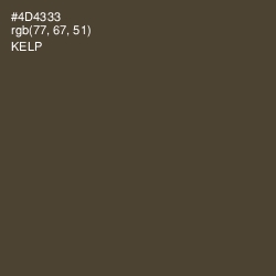 #4D4333 - Kelp Color Image