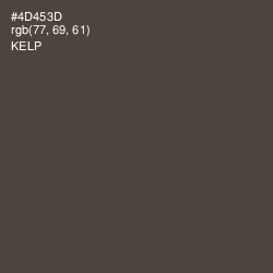 #4D453D - Kelp Color Image