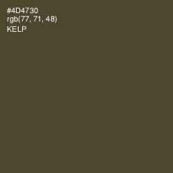 #4D4730 - Kelp Color Image