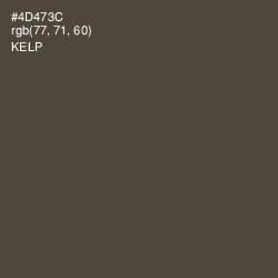 #4D473C - Kelp Color Image