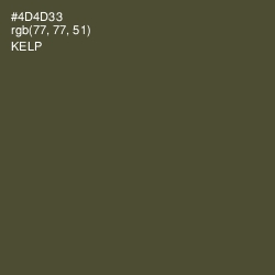 #4D4D33 - Kelp Color Image