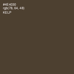 #4E4030 - Kelp Color Image