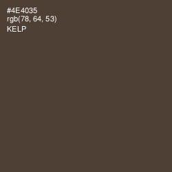 #4E4035 - Kelp Color Image
