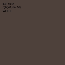 #4E403A - Kelp Color Image