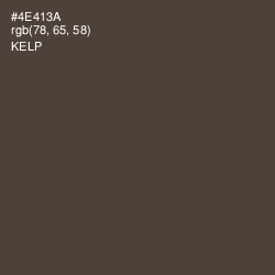 #4E413A - Kelp Color Image