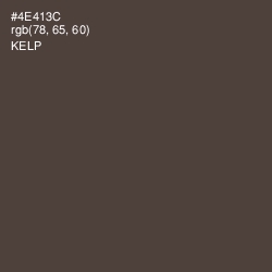 #4E413C - Kelp Color Image