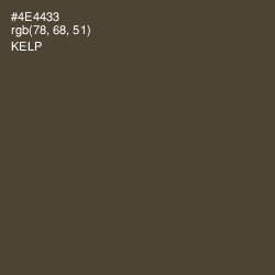 #4E4433 - Kelp Color Image
