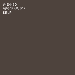#4E443D - Kelp Color Image