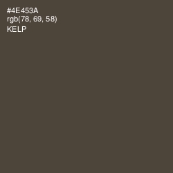 #4E453A - Kelp Color Image
