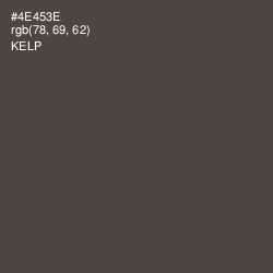 #4E453E - Kelp Color Image