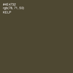 #4E4732 - Kelp Color Image
