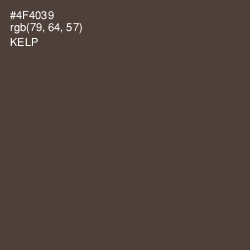 #4F4039 - Kelp Color Image