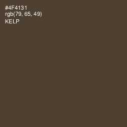 #4F4131 - Kelp Color Image