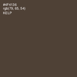 #4F4136 - Kelp Color Image