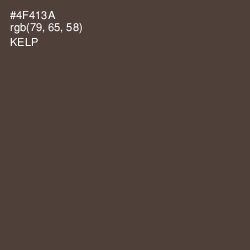 #4F413A - Kelp Color Image