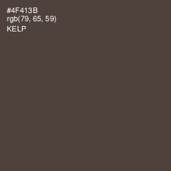#4F413B - Kelp Color Image