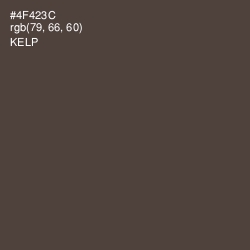 #4F423C - Kelp Color Image