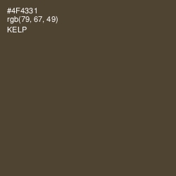 #4F4331 - Kelp Color Image