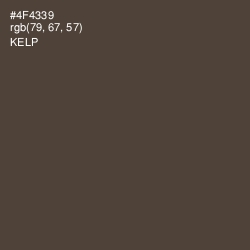 #4F4339 - Kelp Color Image