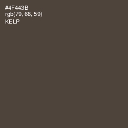 #4F443B - Kelp Color Image
