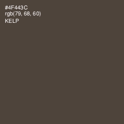 #4F443C - Kelp Color Image