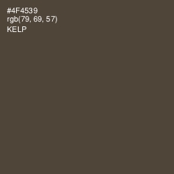 #4F4539 - Kelp Color Image