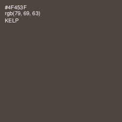 #4F453F - Kelp Color Image
